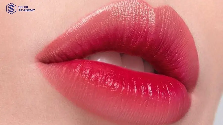 Môi màu đỏ hồng cần một khoảng thời gian nhất định để có thể lên màu chuẩn đẹp