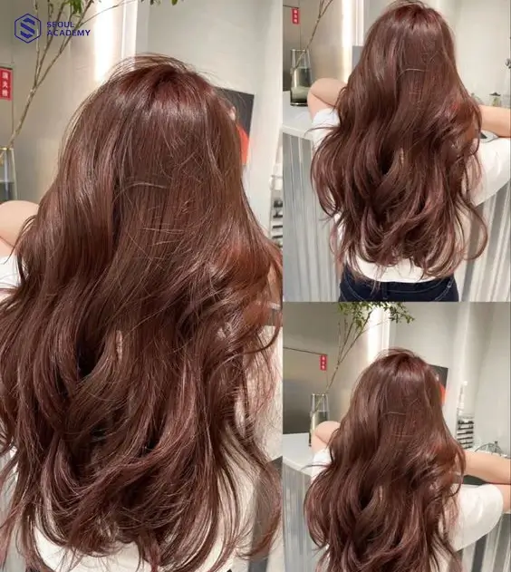 Tóc đen nên nhuộm màu gì không cần tẩy chính là tóc nâu socola