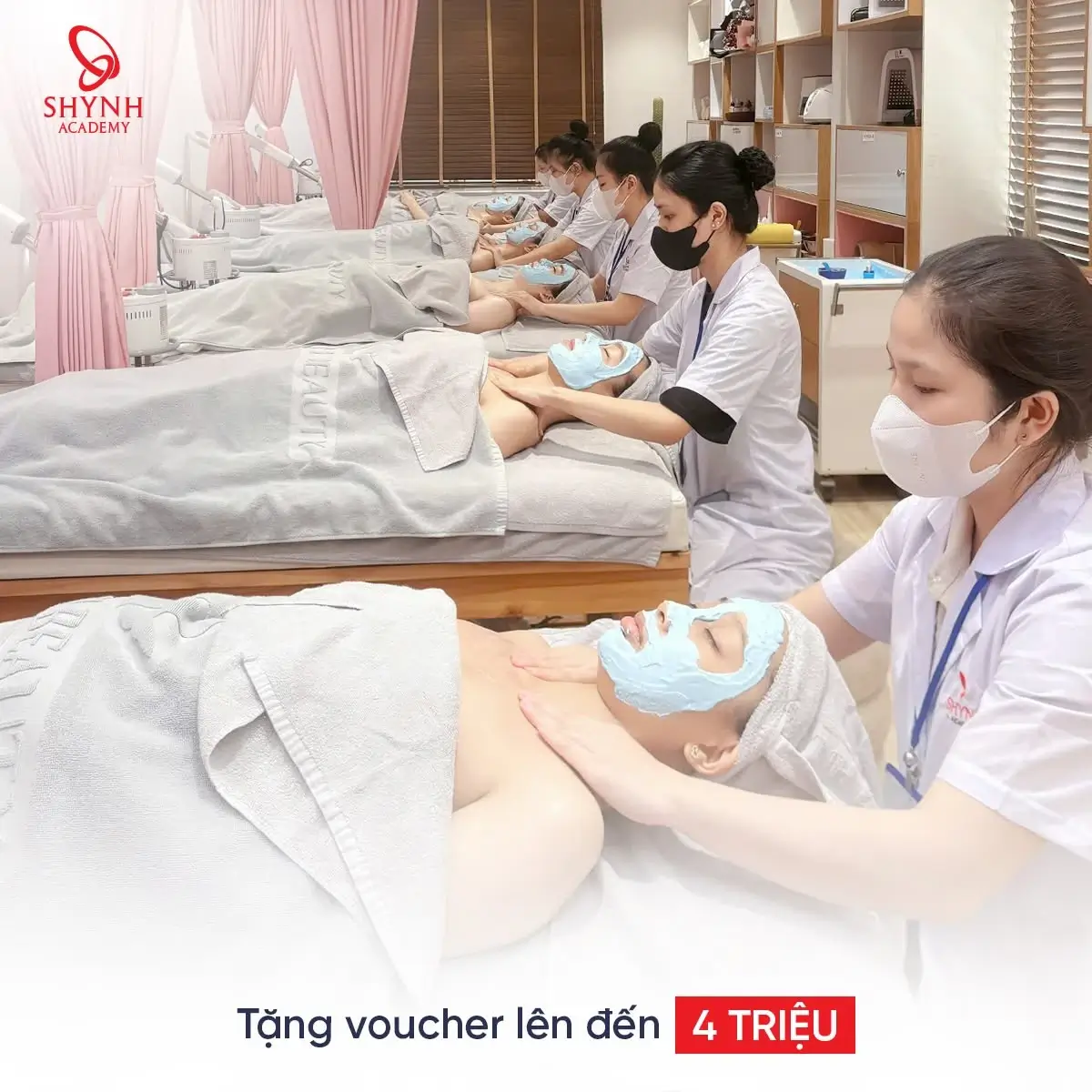 Shynh Academy sở hữu hệ thống đào tạo nghề spa chuyên nghiệp với chương trình học thử hấp dẫn