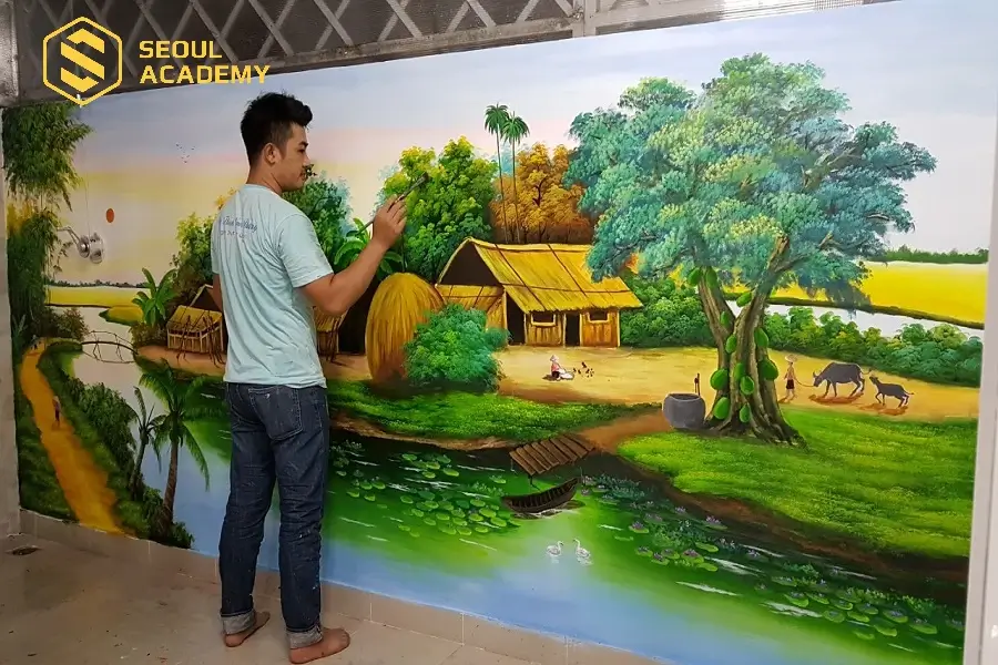 Hoàn thành bức vẽ hoàn chỉnh