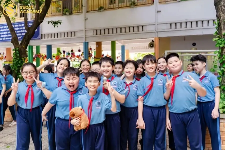 Môi trường học tập vui vẻ tại trường tiểu học Đinh Tiên Hoàng