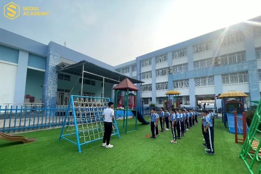 Khuôn viên học thể chất của trường tiểu học Lương Thế Vinh