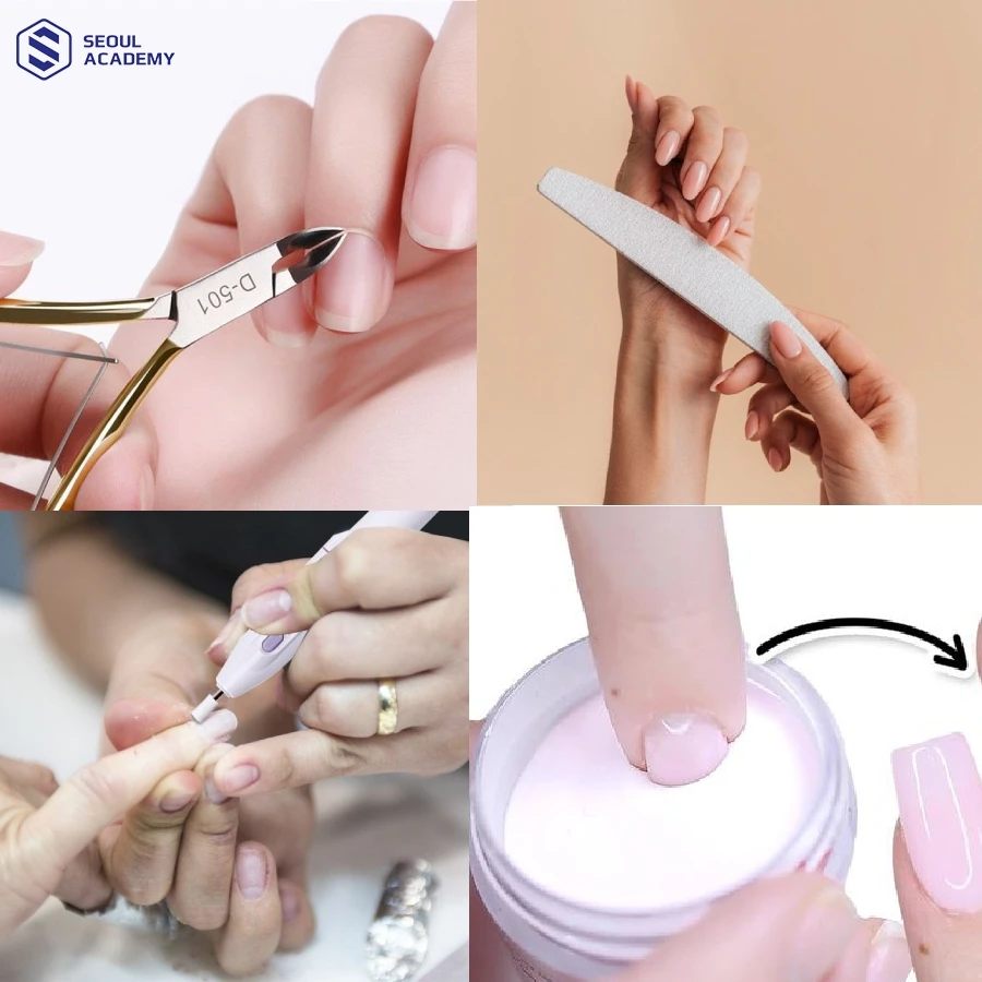 Cách làm móng bột nhúng đúng căn bản