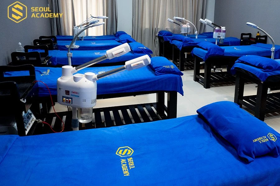 Một số trang thiết bị spa tại Seoul Academy
