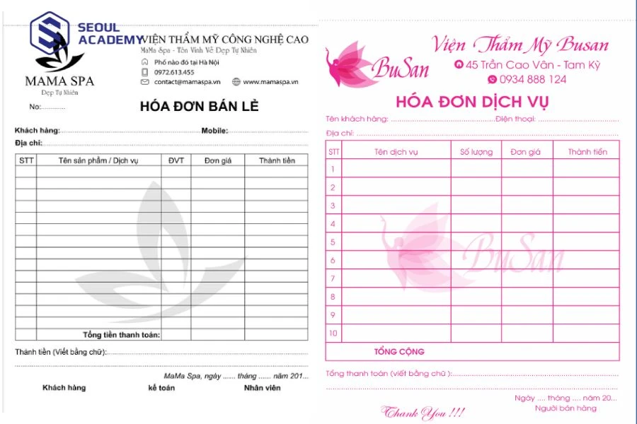 Cần viết hoá đơn rõ ràng, sạch đẹp để khách hàng dễ nhìn thấy