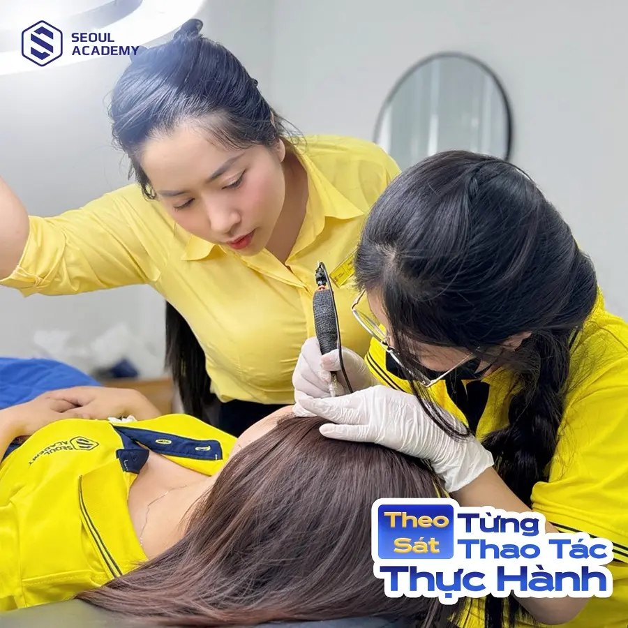 Seoul Academy đào tạo nghề phun xăm từ nền tảng đến thực hành thực tế