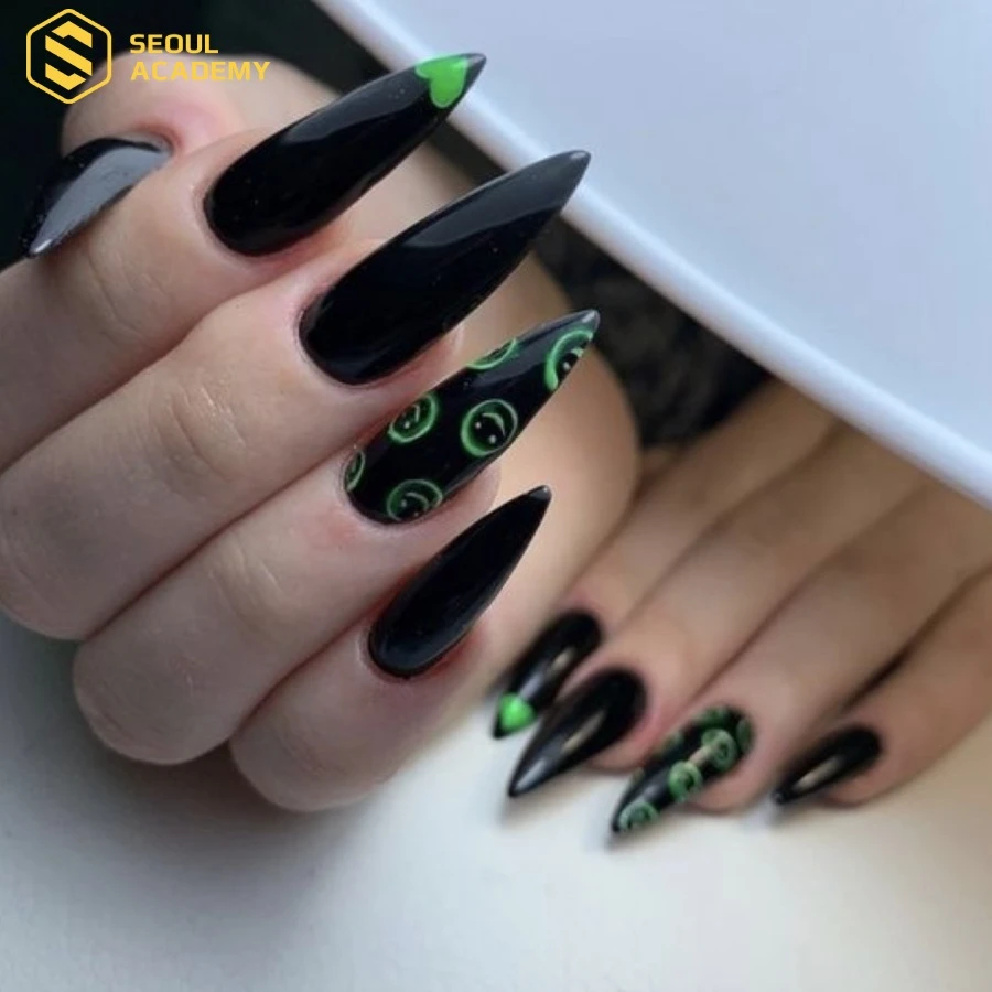 Kiểu chụp nail hiệu ứng xa gần cực xinh