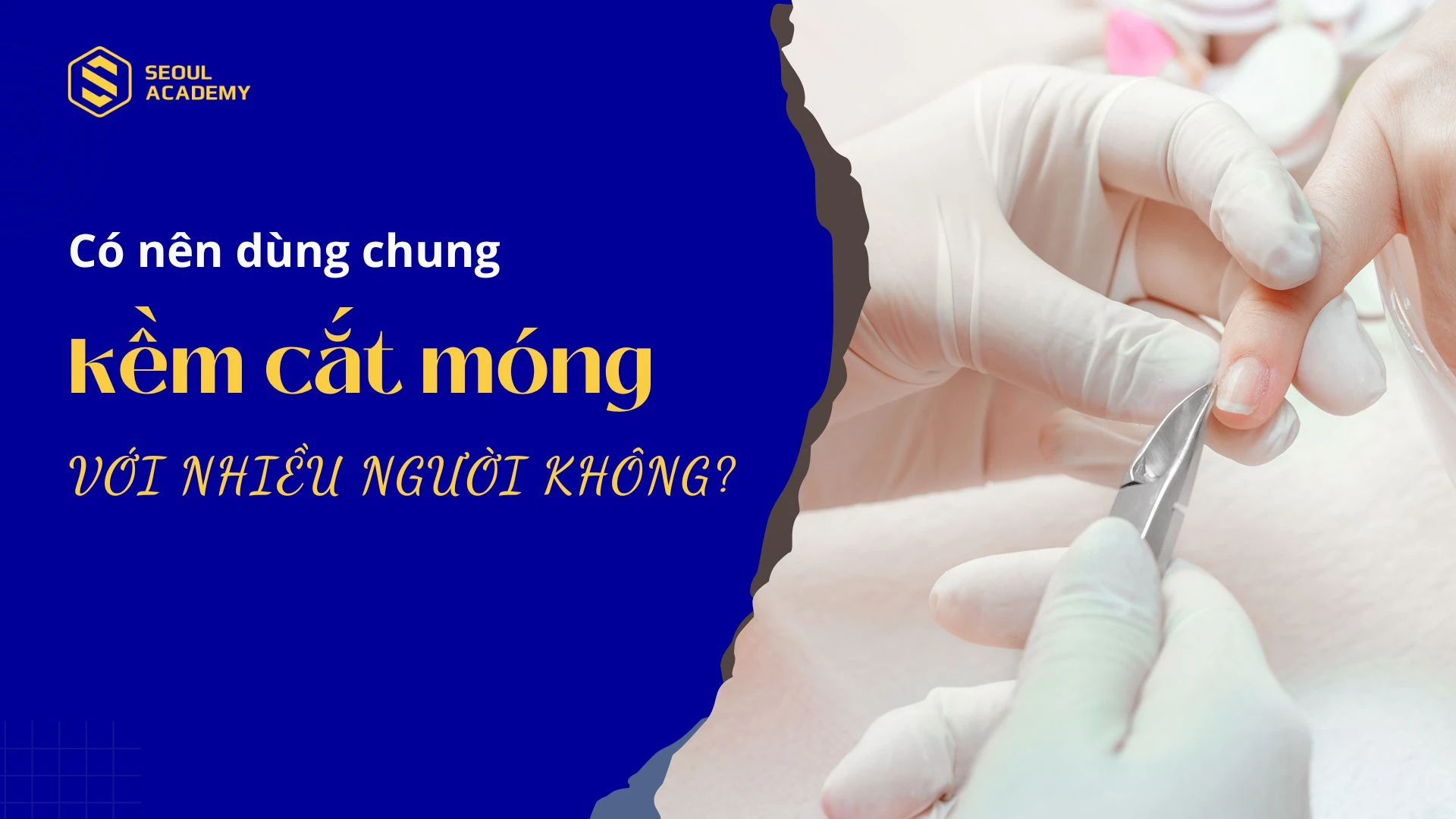 Có nên dùng chung kềm cắt móng với nhiều người không?
