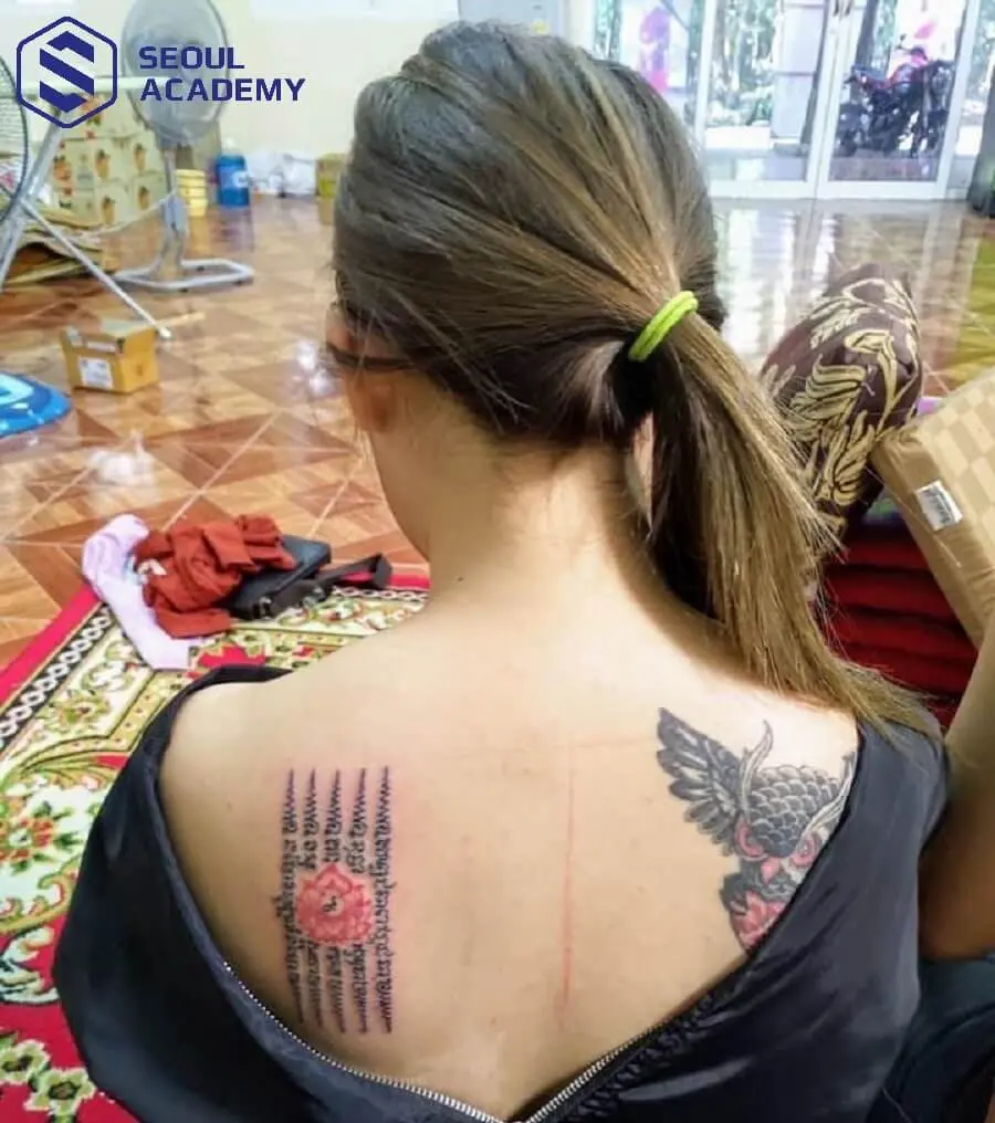 Yant Salika Lin Tong là hình xăm thể hiện tình yêu, sự thủy chung, hạnh phúc lâu bền