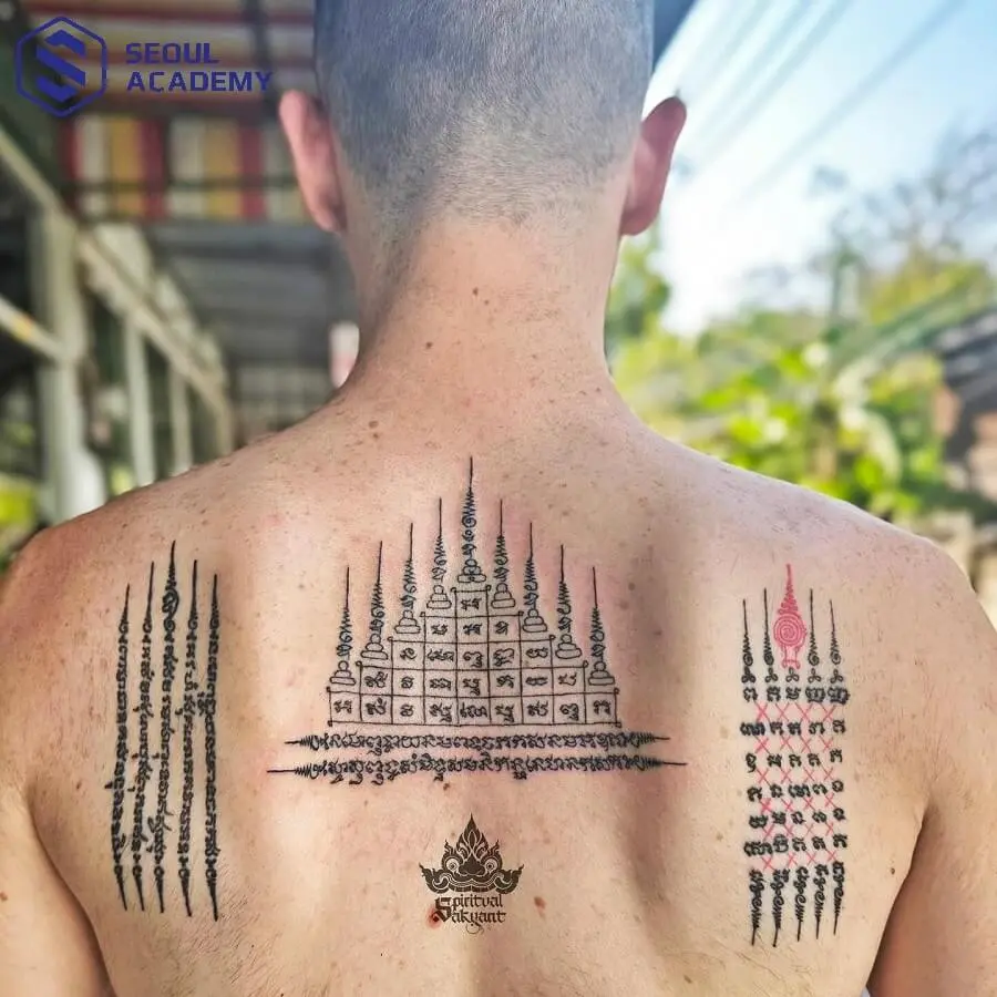 Hình xăm Gao Yord biểu tượng cho sự bảo vệ, may mắn và thành công