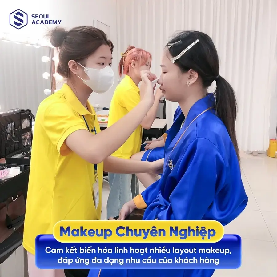 Nữ giới học xong cấp 2 sẽ có khả năng nhạy bén với các xu hướng trang điểm rất thích hợp theo đuổi nghề này