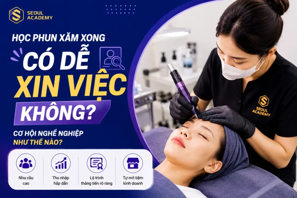 Học phun xăm có dễ xin việc không