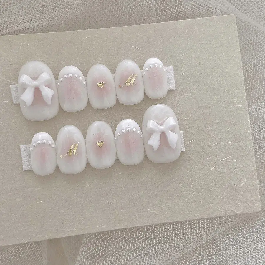 Bộ nail nơ nhẹ nhàng
