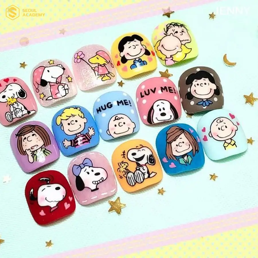 Nail hoạt hình snoopy