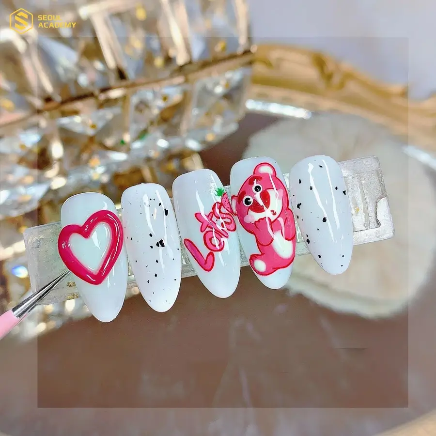 Mẫu gấu hồng rất nổi dạo gần đây