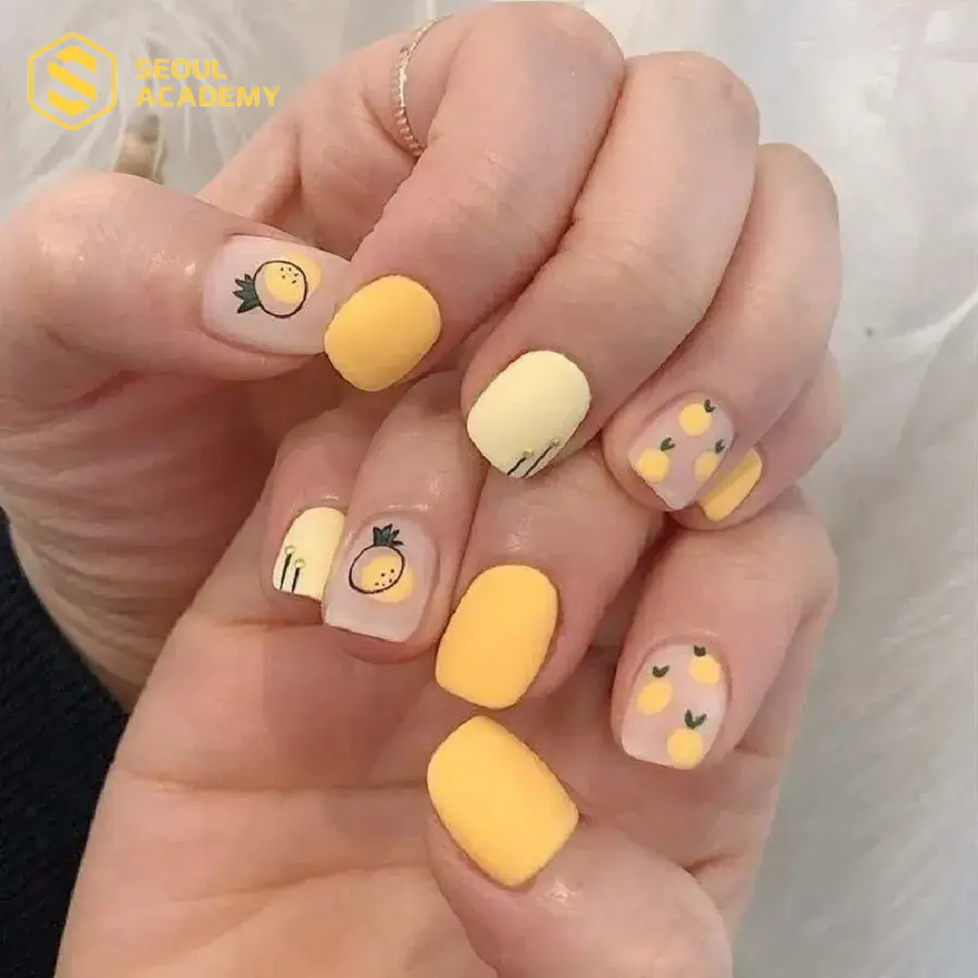 Thiết kế nail xen kẽ màu pastel tạo nên bộ nail nhẹ nhàng, nữ tính và ngọt ngào