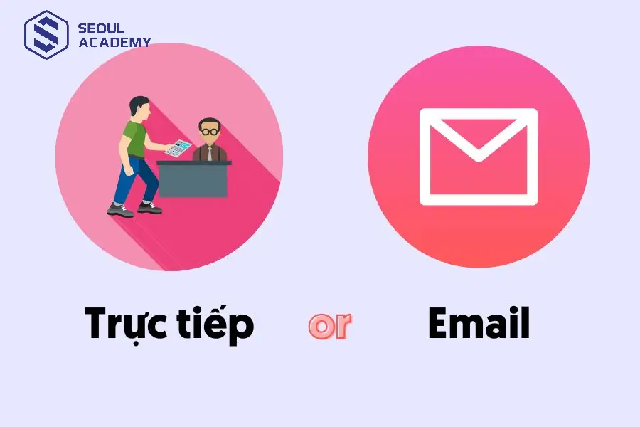 Hình thức nộp hồ sơ trực tiếp hoặc qua email