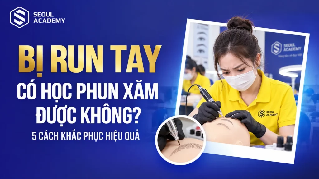 bị run tay có học phun xăm được không