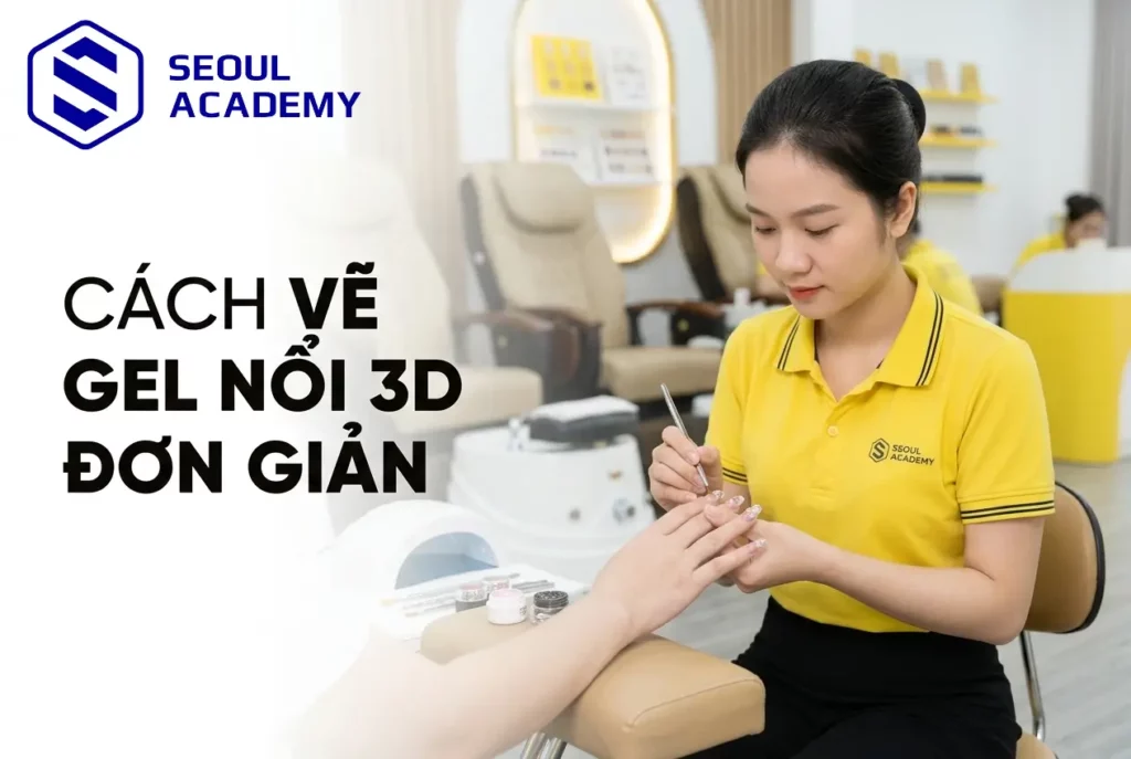 Cách vẽ gel nổi 3D cực đơn giản, lên form chuẩn đẹp