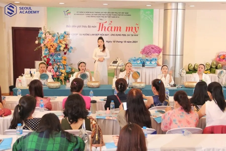 Các khóa học tại nhà văn hóa phụ nữ được xây dựng từ cơ bản đến nâng cao