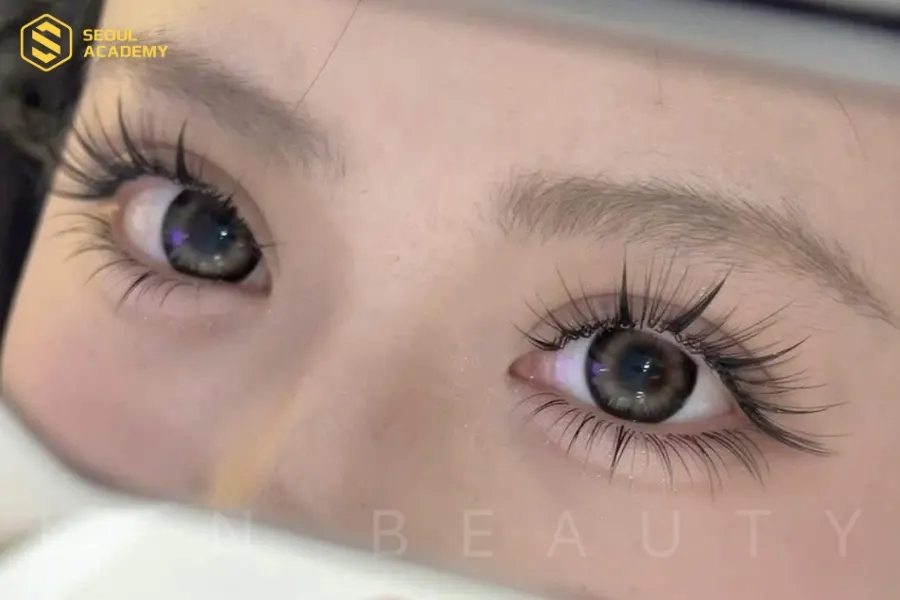 Mẫu mi do học viên tại Len Beauty thực hiện