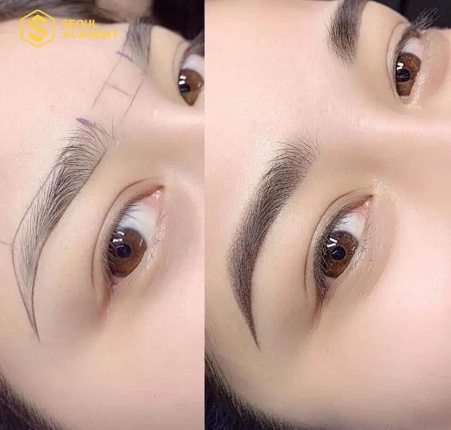 Phun chân mày giúp duy trì màu mày rất lâu bền