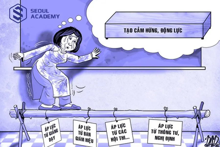 Nghề giáo viên đang chịu áp lực từ nhiều phía