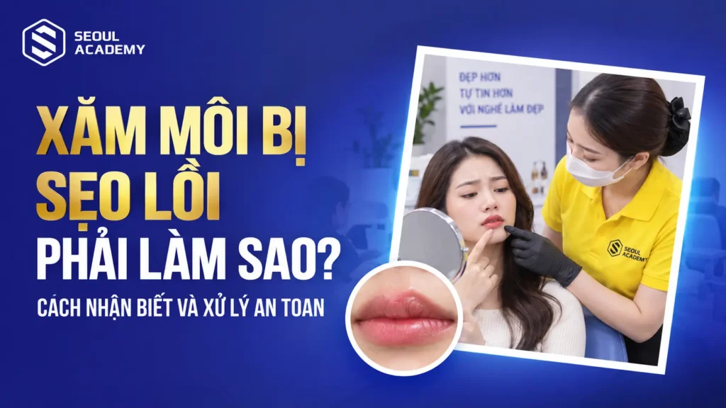 Phun môi bị sẹo lồi