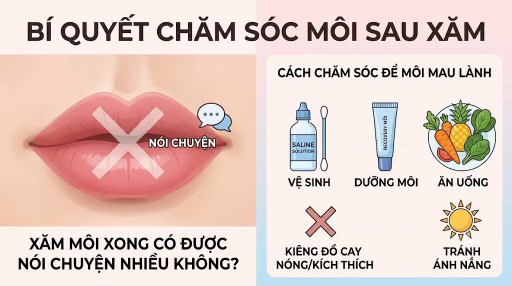 phun môi xong có được nói chuyện