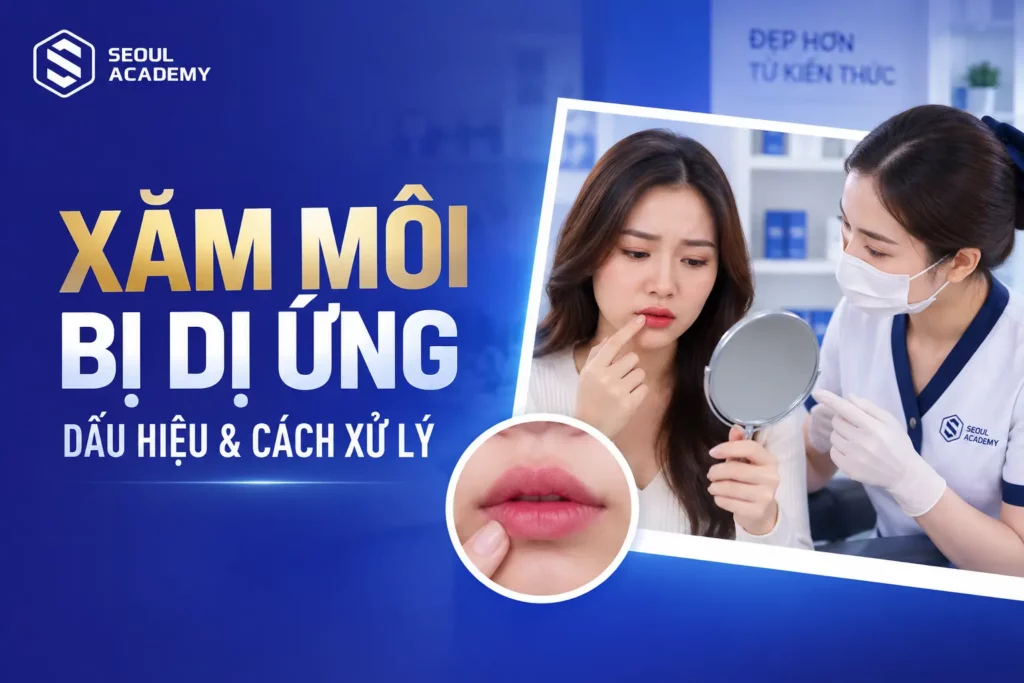 Xăm môi bị dị ứng
