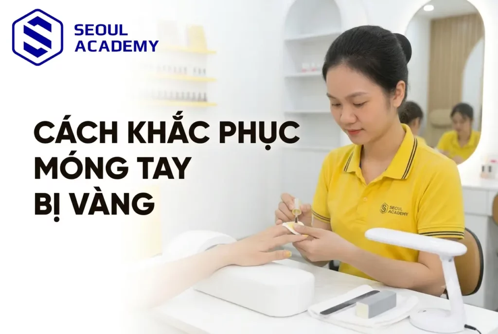 Cách khắc phục móng tay bị vàng