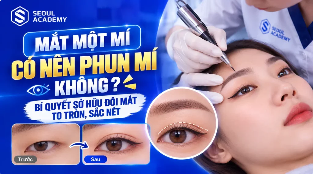mắt một mí phun xăm được không