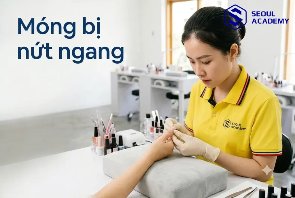Móng tay bị nứt ngang