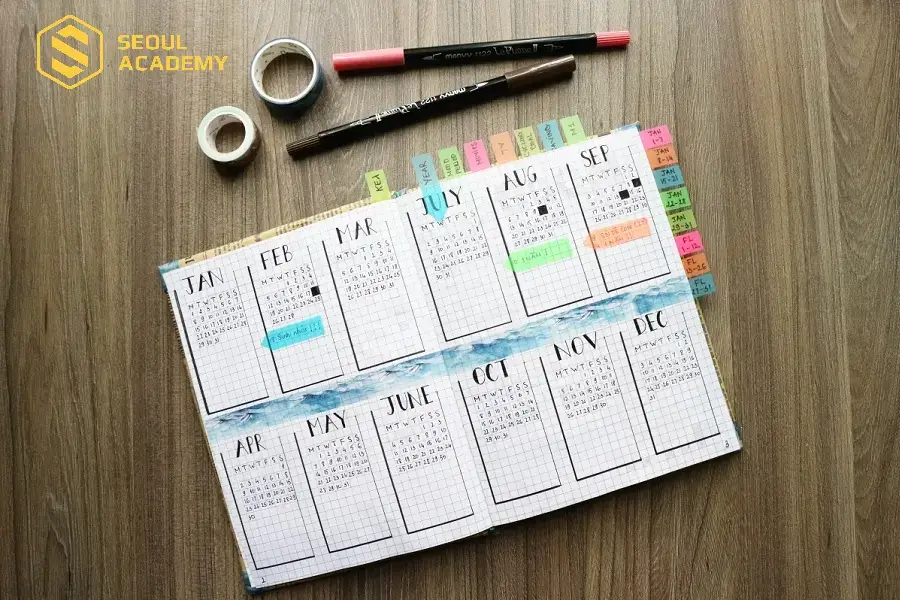 Có một cuốn sổ ghi chú để có thể học mọi lúc mọi nơi