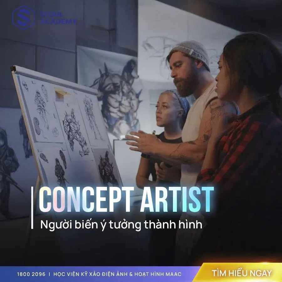 Thiết kế concept game/phim ảnh là hướng đi phù hợp với người có năng khiếu vẽ và yêu thích phim ảnh