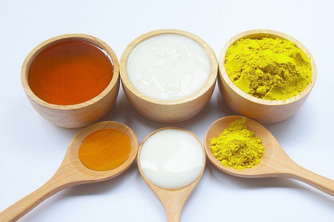 trị sẹo lồi bằng nghệ , sữa chua, mật ong