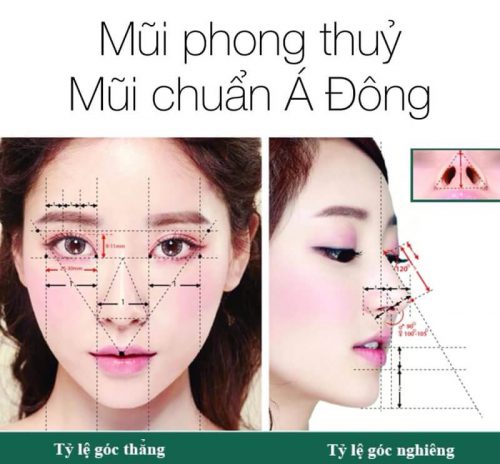 nâng mũi phong thủy theo chuẩn á đông
