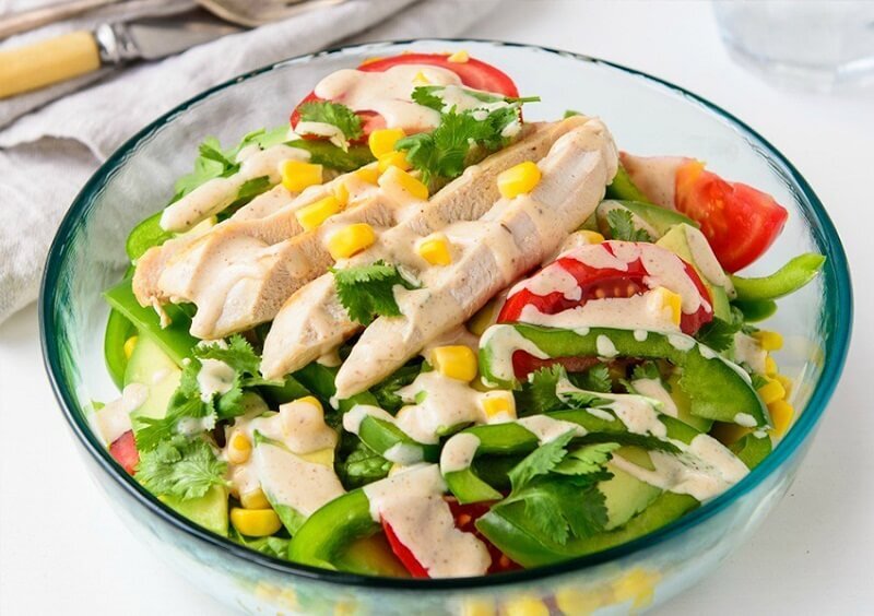 Ức gà chứa nhiều chất xơ mang đến cảm giác no lâu