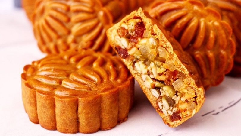 Dinh dưỡng trong bánh trung thu nướng và dẻo rất cao
