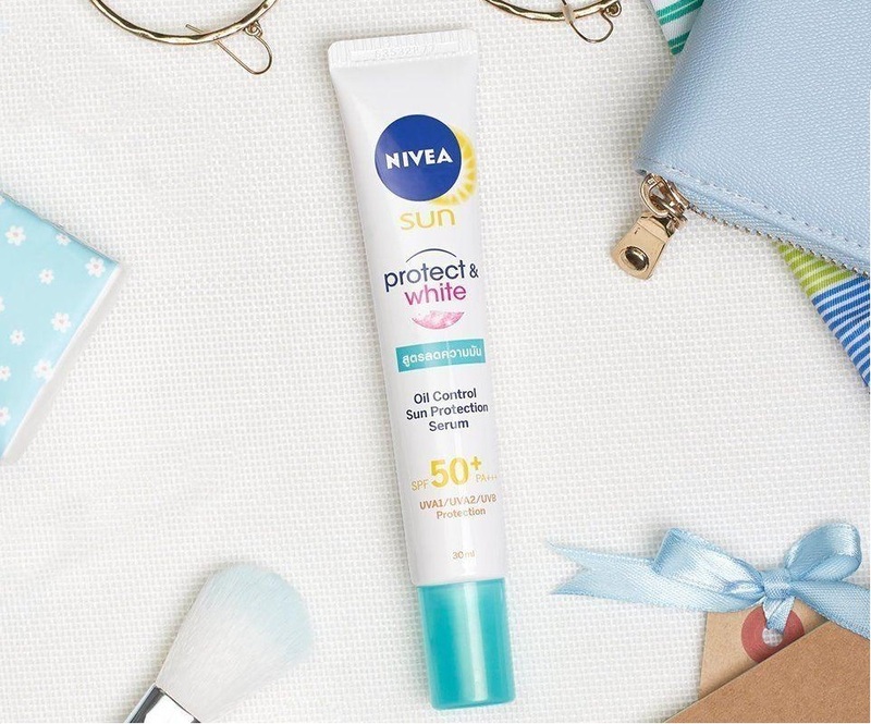 Kem chống nắng Nivea Sun Protect & White Oil Control Serum có bộ lọc tia UV tối ưu