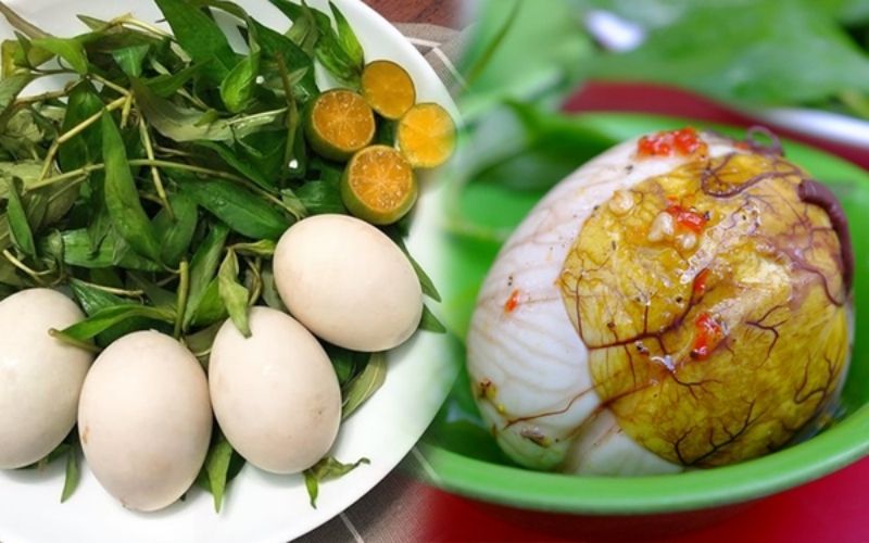 Trứng vịt lộn có chứa các chất có giá trị dinh dưỡng cho cơ thể