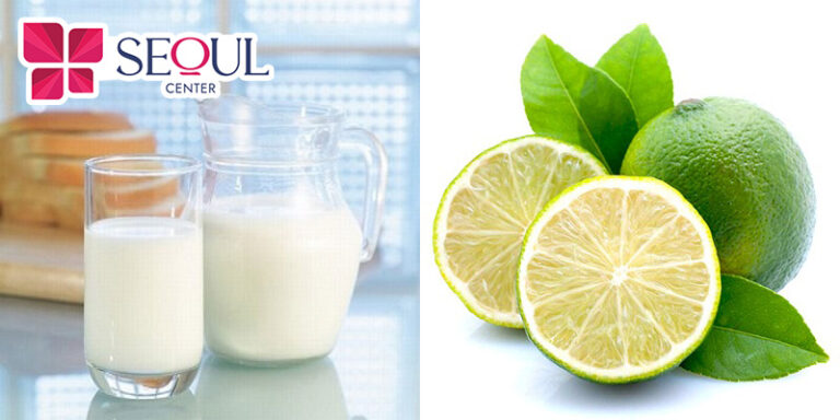 cách tắm trắng bằng sữa tươi không đường và chanh