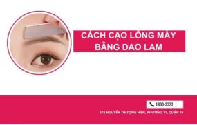 Cách cạo lông mày bằng dao lam