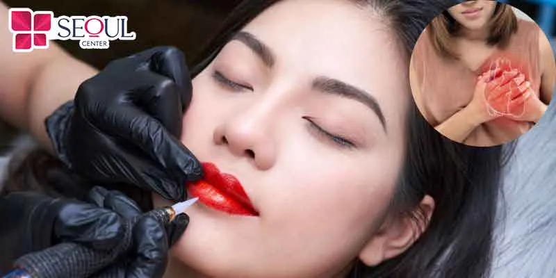 Quá trình phun môi có thể khiến bạn hồi hộp, lo lắng, dẫn đến tăng nhịp tim và huyết áp, gây nguy hiểm cho người bệnh tim