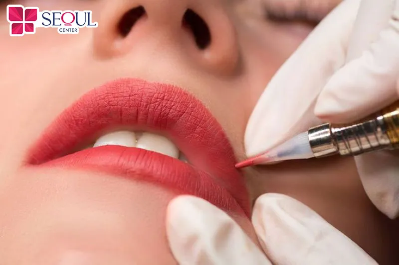 Môi sau khi phun cần được chăm sóc kỹ lưỡng hỗ trợ quá trình màu lên môi