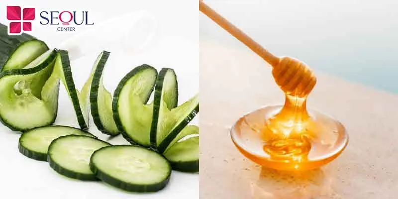 Dưa leo và mật ong thường xuyên được sử dụng trong các công thức làm trắng da