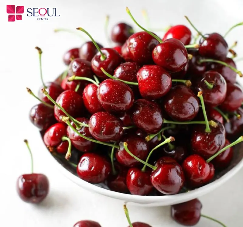 Bạn nên bổ sung nhiều cherry giúp làn da trở nên sáng hồng tự nhiên 