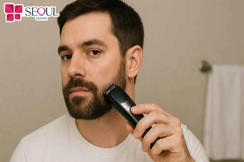 Cắt tỉa lông mặt giúp kiểm soát độ dài của lông, mang lại kết quả nhanh chóng, nhưng chỉ hiệu quả trong vài ngày