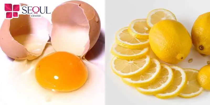 Chanh và lòng trắng trứng có chứa nhiều thành phần dưỡng chất giúp đẩy lùi sắc tố melanin làm sáng da vùng cổ và gáy