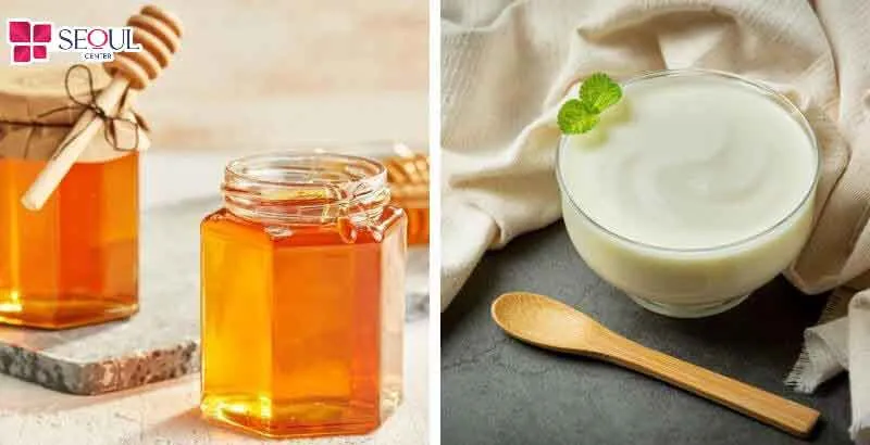 Sữa chua và mật ong được biết đến là nguyên liệu làm trắng da hiệu quả